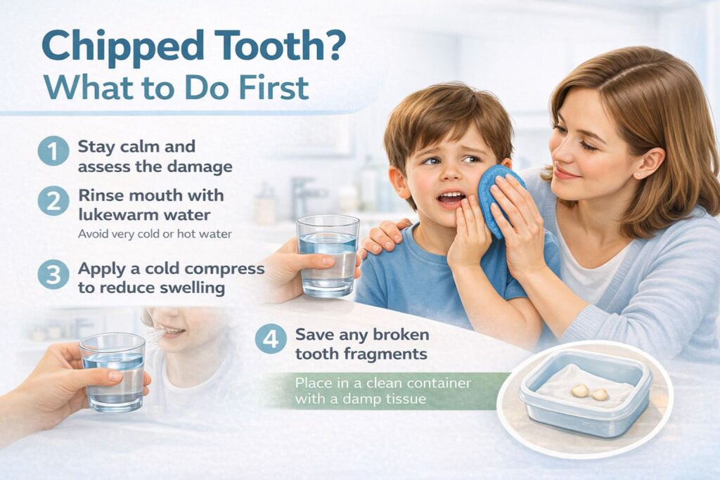 what to do after a child chips a tooth