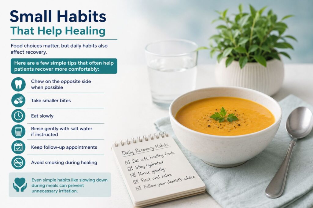 habits help healing after implants